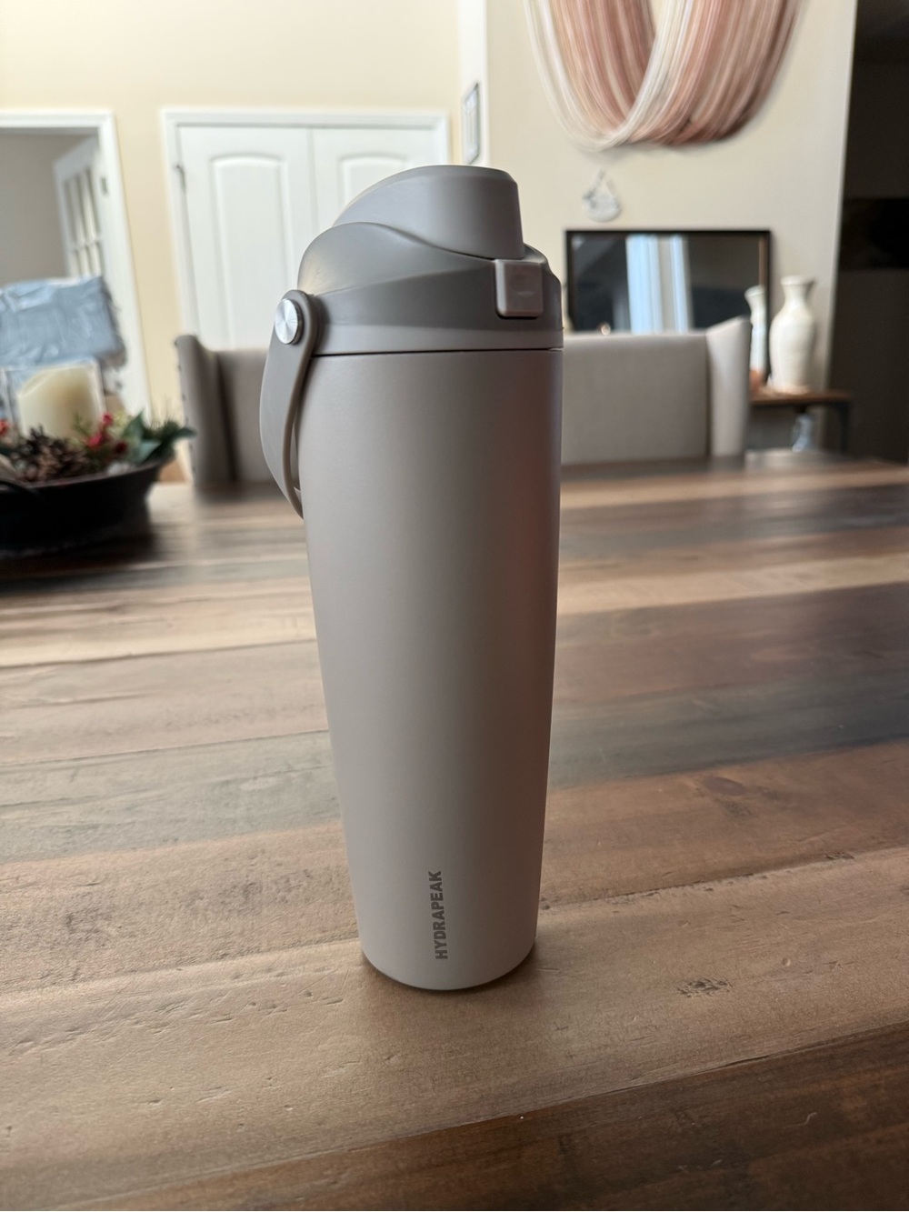 Hydrapeak Roamer Matte Gray Insulated Travel Bottle 32oz